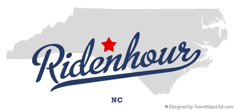 Map of Ridenhour North Carolina NC
