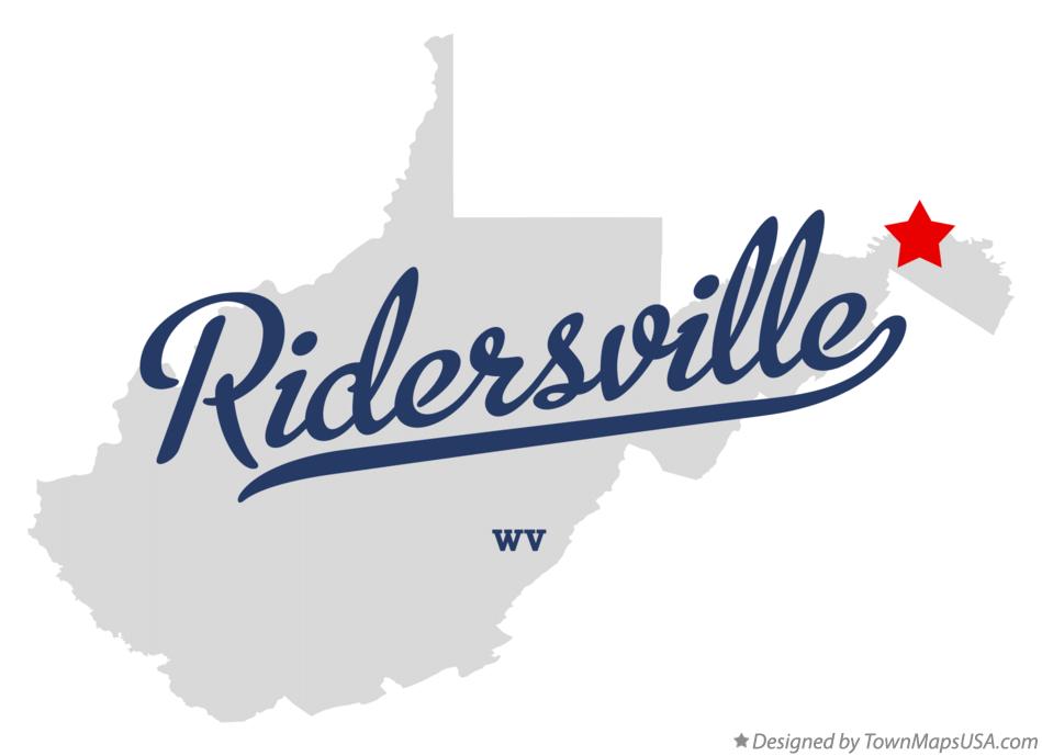 Map of Ridersville West Virginia WV
