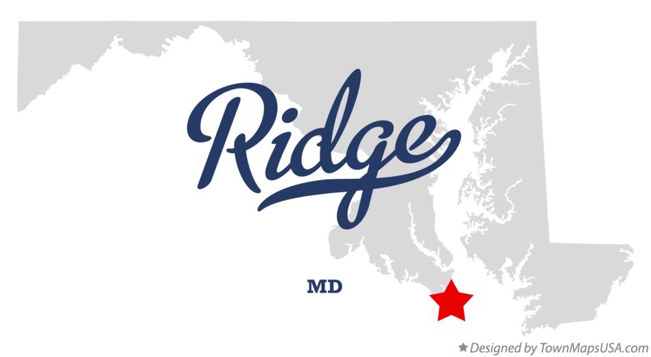 Map of Ridge Maryland MD