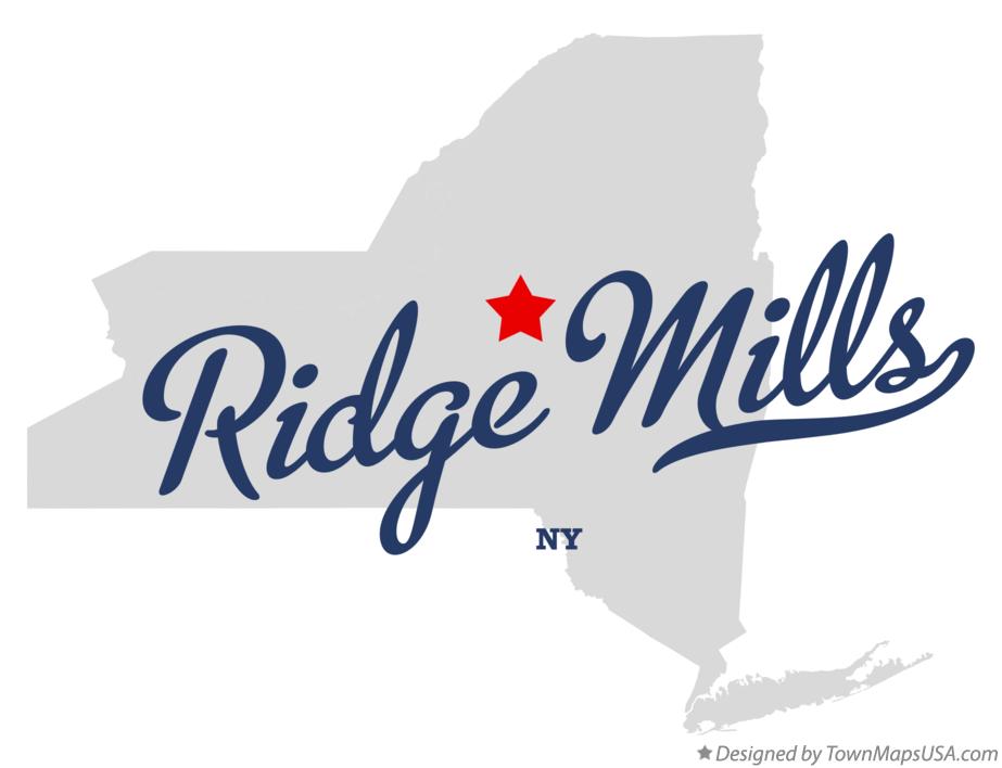 Map of Ridge Mills New York NY