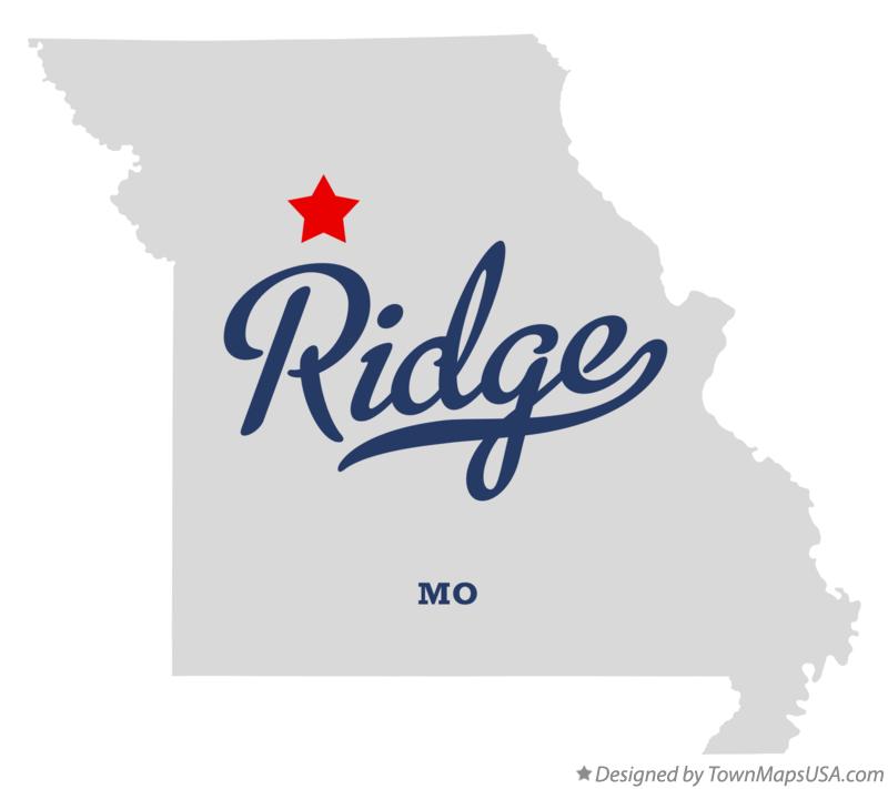 Map of Ridge Missouri MO