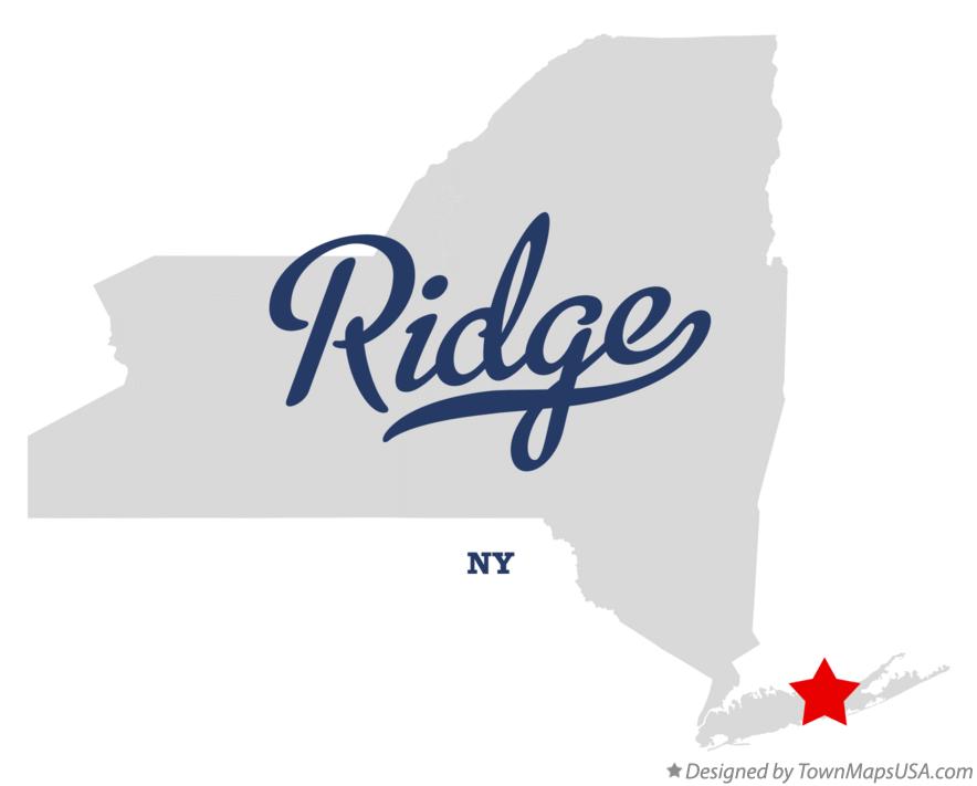 Map of Ridge New York NY