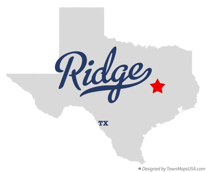Map of Ridge Texas TX