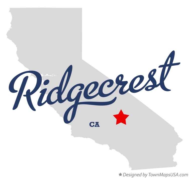 Map of Ridgecrest California CA
