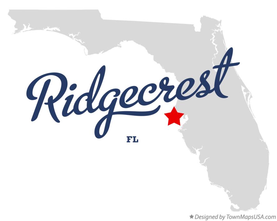 Map of Ridgecrest Florida FL