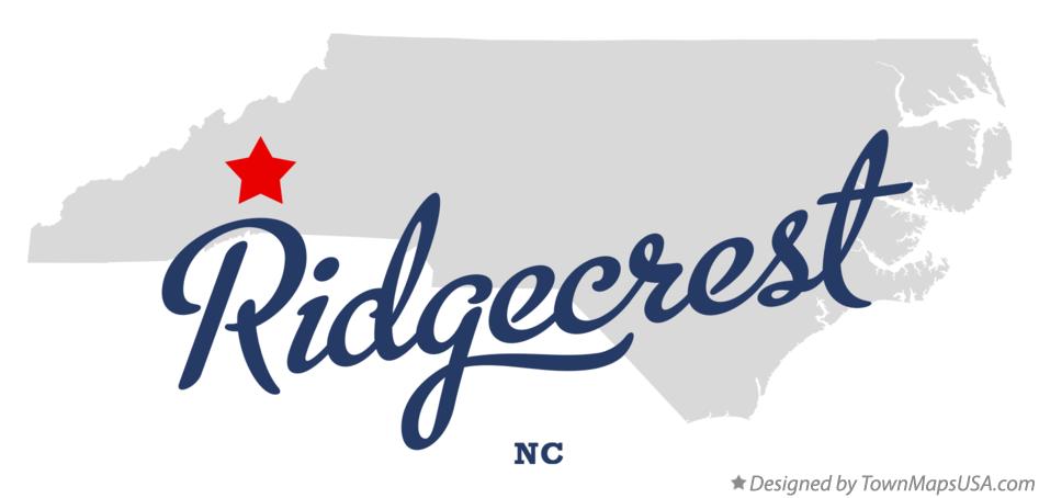 Map of Ridgecrest North Carolina NC