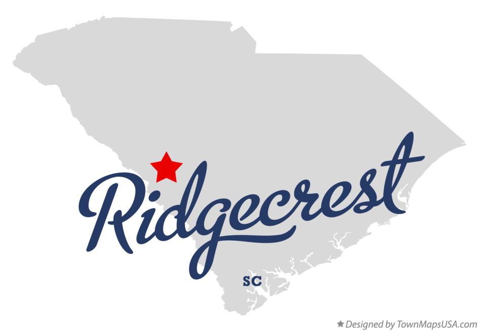 Map of Ridgecrest South Carolina SC