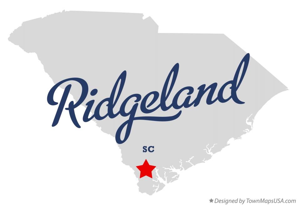 Map of Ridgeland South Carolina SC