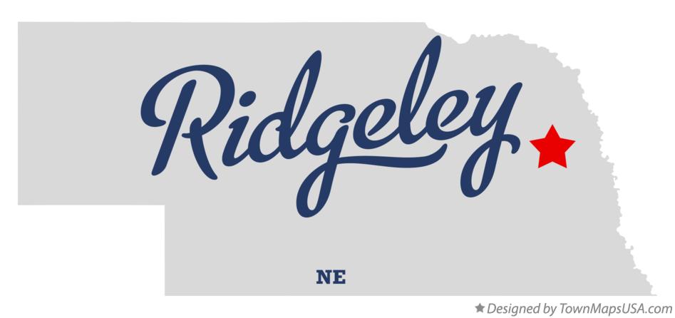 Map of Ridgeley Nebraska NE