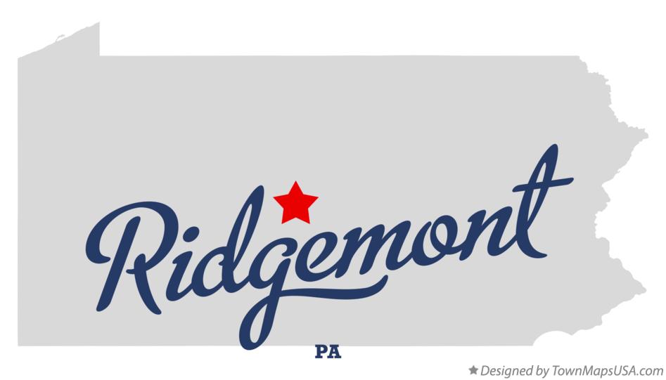 Map of Ridgemont Pennsylvania PA