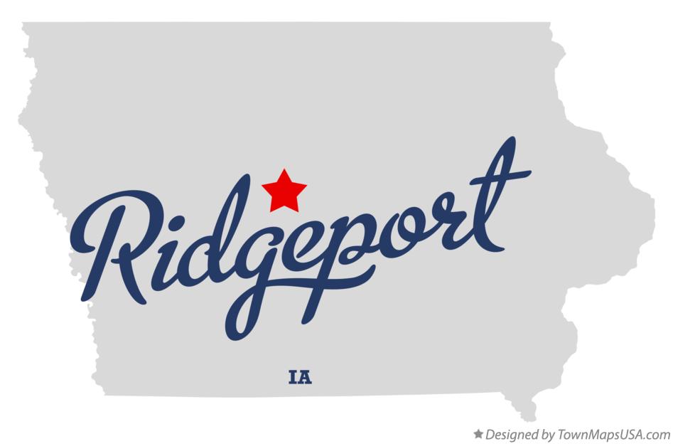 Map of Ridgeport Iowa IA