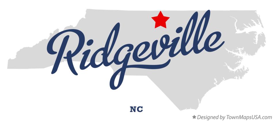 Map of Ridgeville North Carolina NC