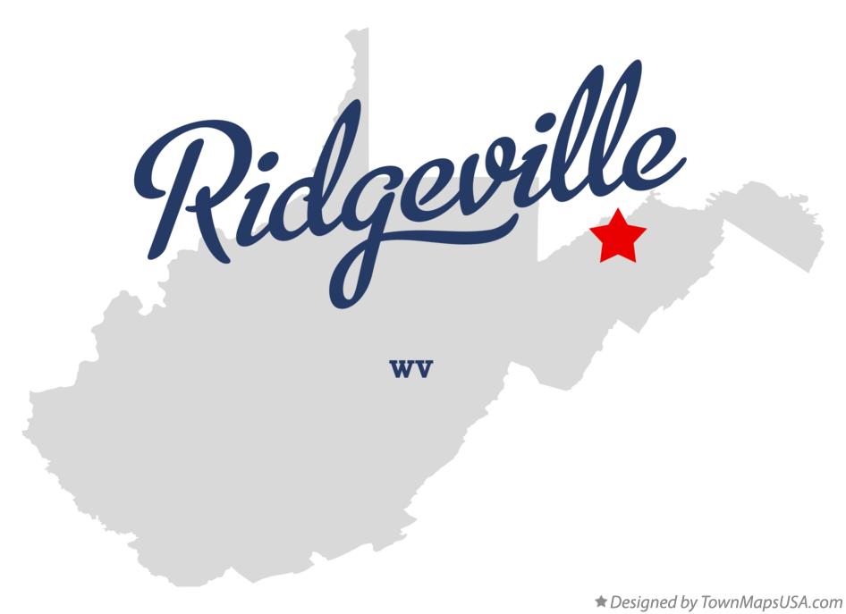 Map of Ridgeville West Virginia WV