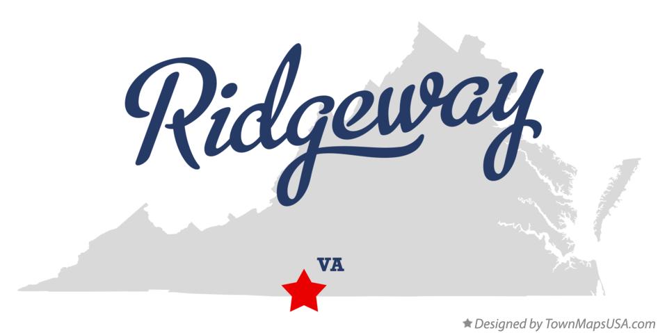 Map of Ridgeway Virginia VA