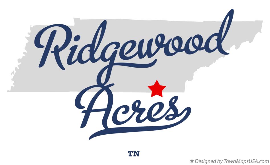 Map of Ridgewood Acres Tennessee TN