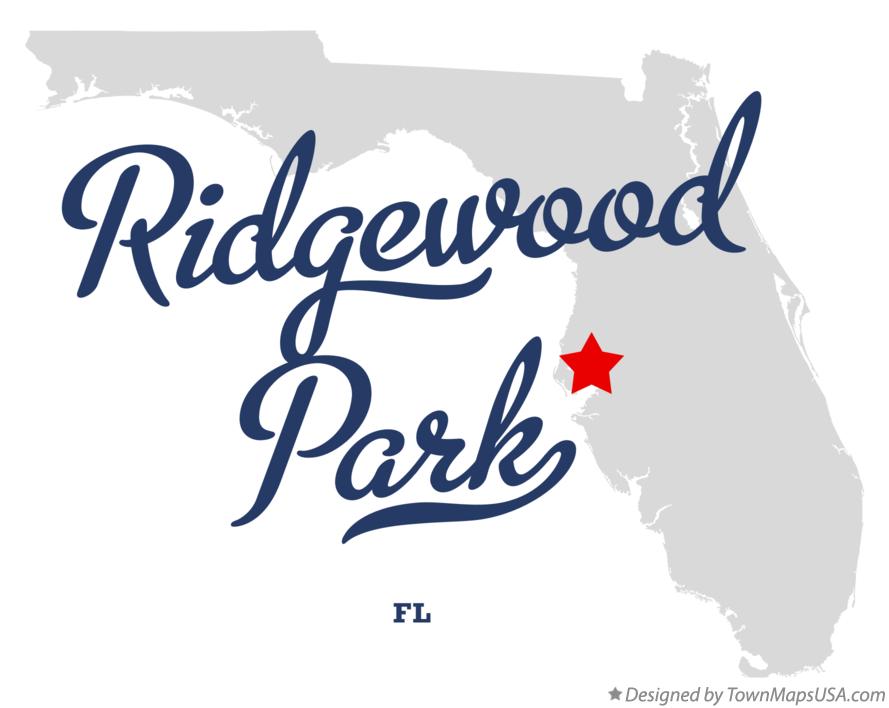 Map of Ridgewood Park Florida FL