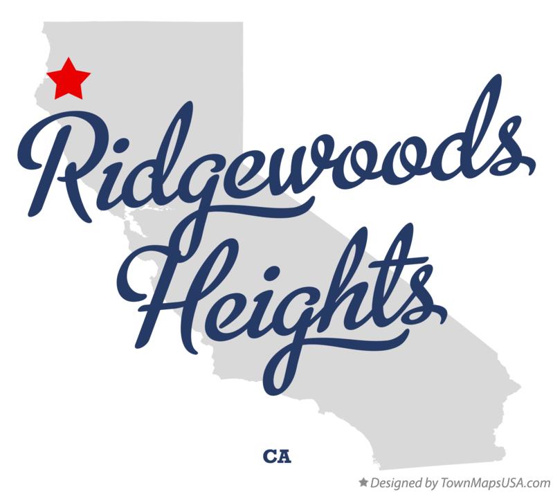 Map of Ridgewoods Heights California CA