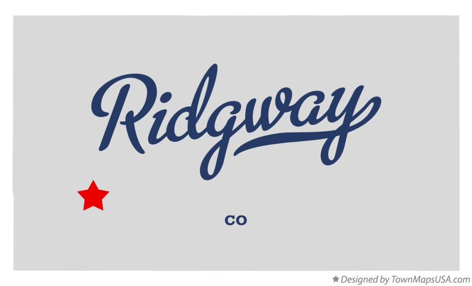 Map of Ridgway Colorado CO