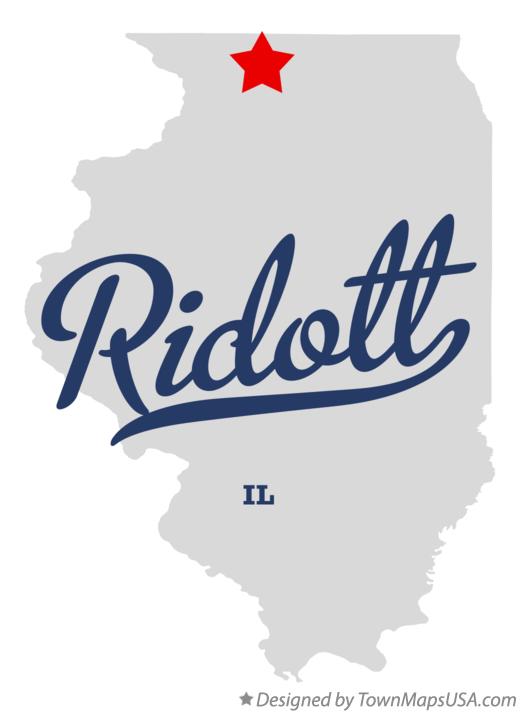 Map of Ridott Illinois IL