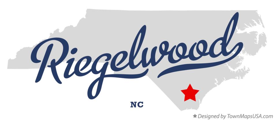 Map of Riegelwood North Carolina NC