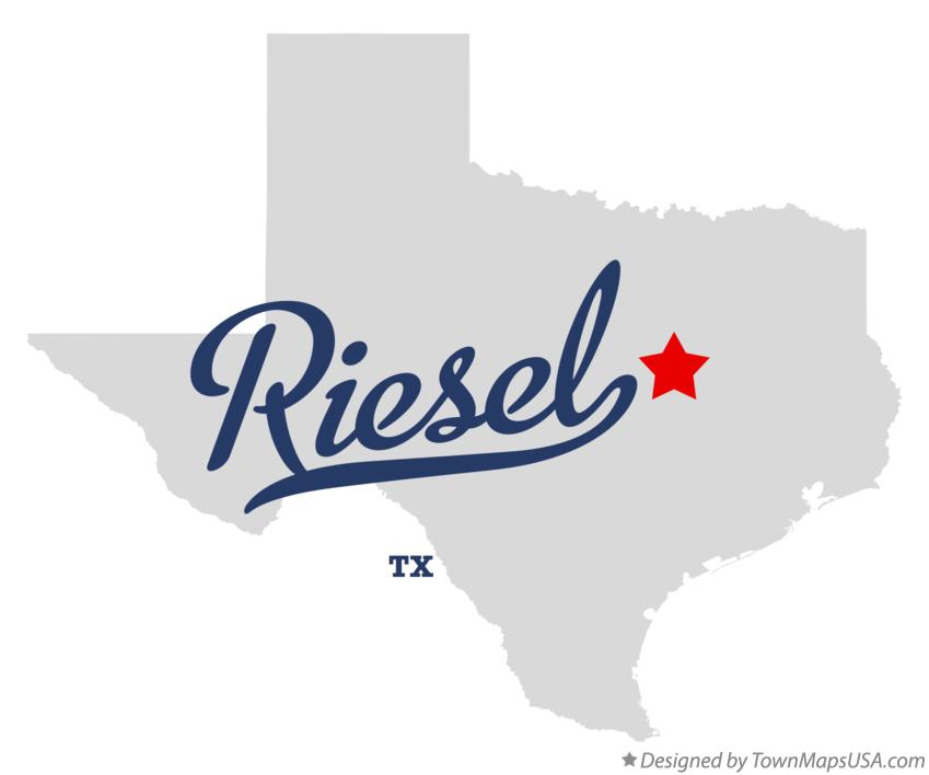 Map of Riesel Texas TX