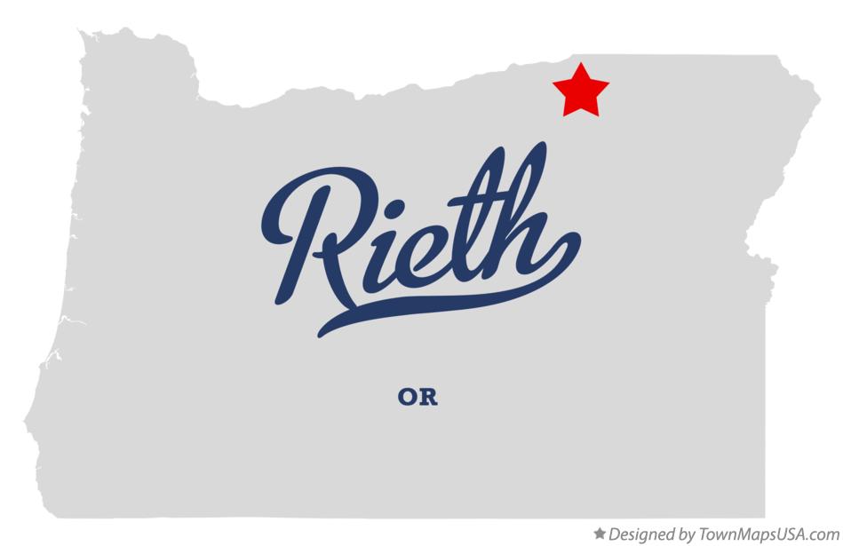 Map of Rieth Oregon OR
