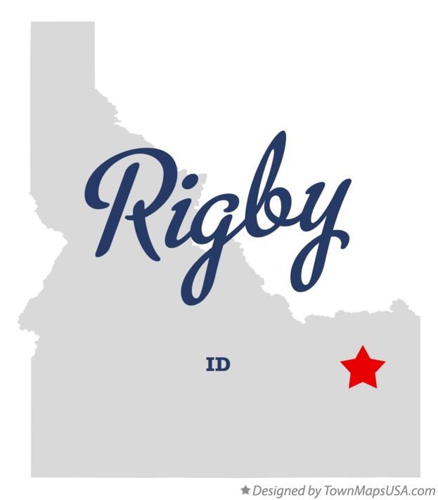 Map of Rigby Idaho ID
