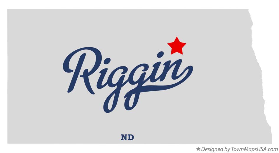 Map of Riggin North Dakota ND