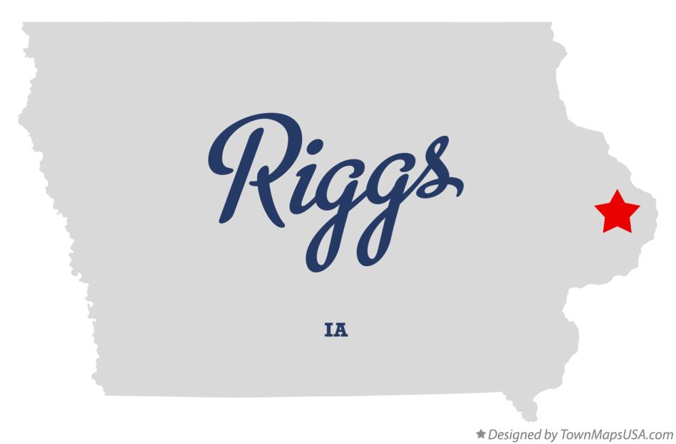 Map of Riggs Iowa IA