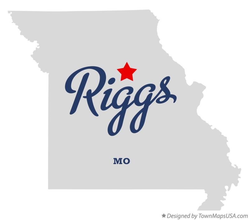 Map of Riggs Missouri MO