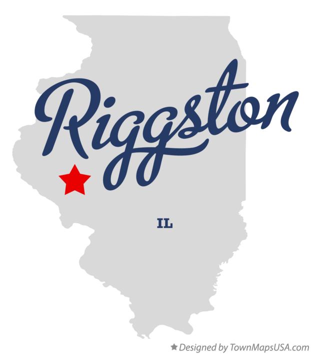 Map of Riggston Illinois IL