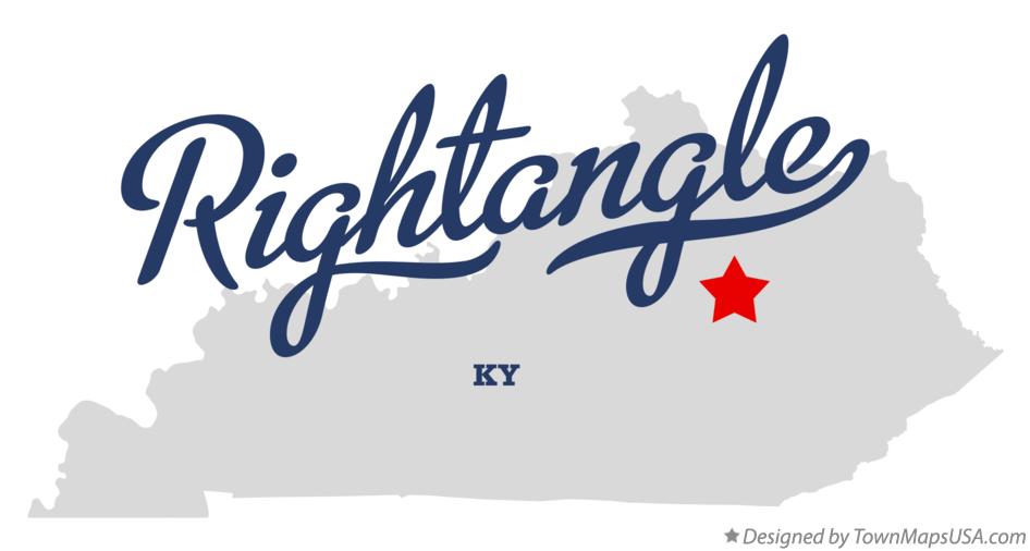 Map of Rightangle Kentucky KY