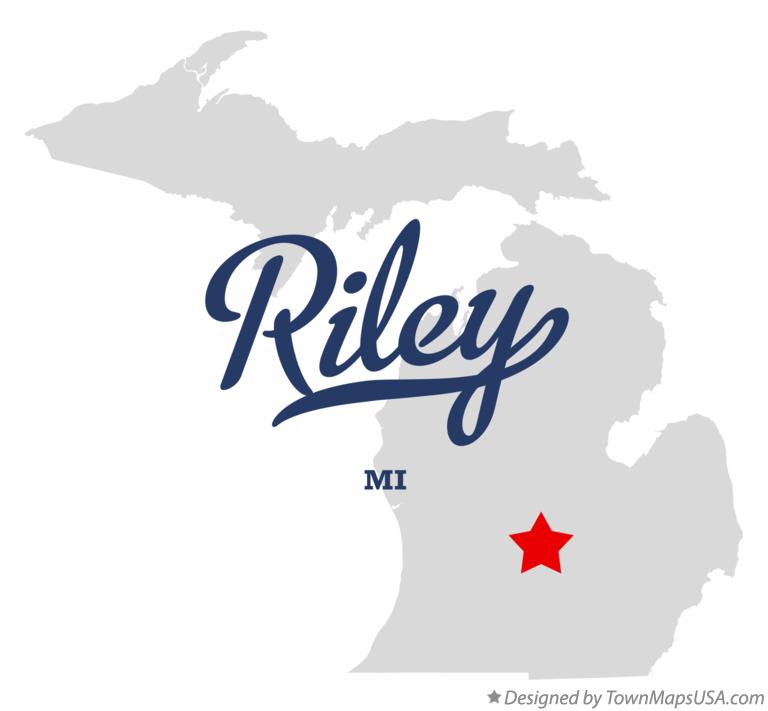 Map of Riley Michigan MI