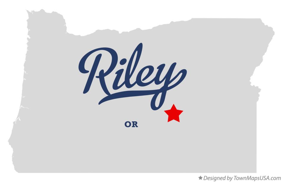 Map of Riley Oregon OR