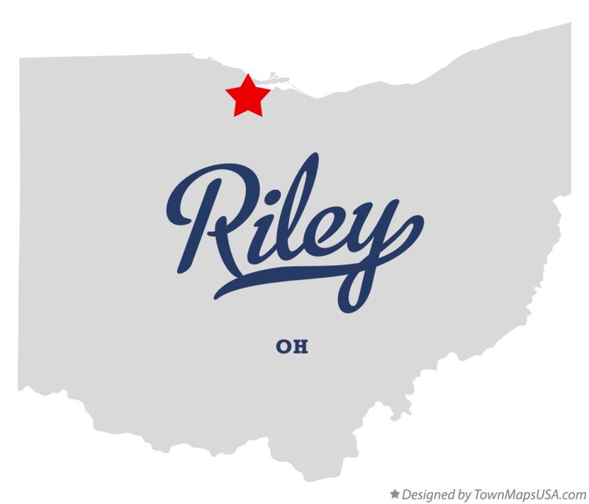 Map of Riley Ohio OH