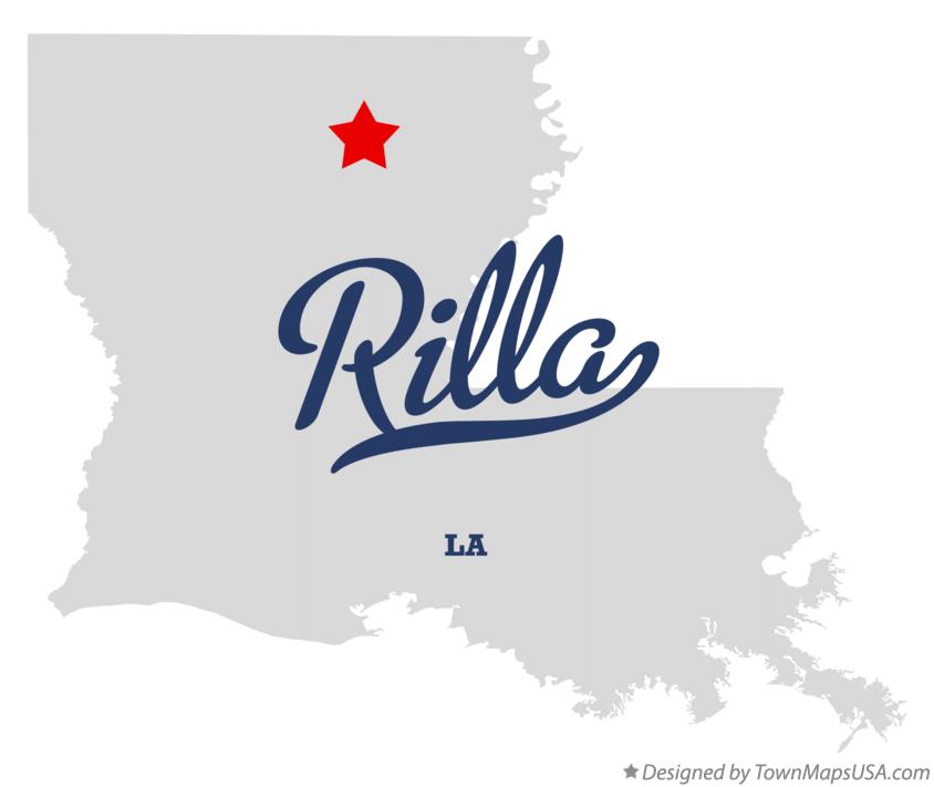 Map of Rilla Louisiana LA