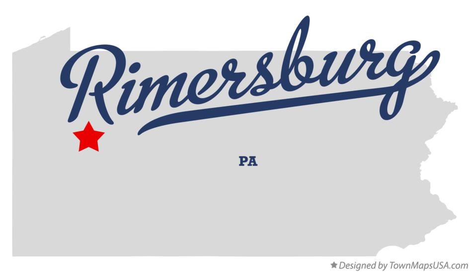 Map of Rimersburg Pennsylvania PA