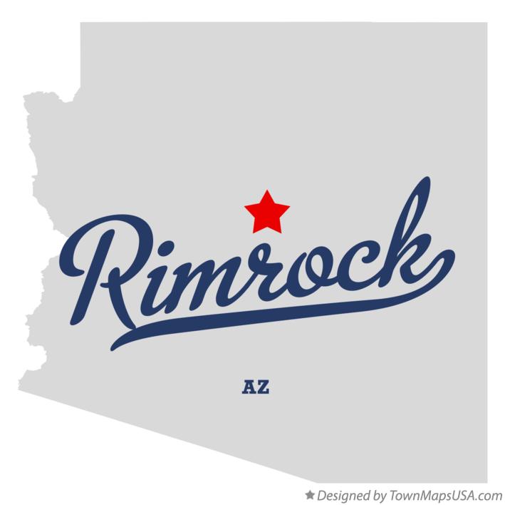 Map of Rimrock Arizona AZ