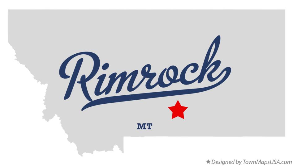 Map of Rimrock Montana MT