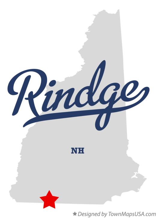 Map of Rindge New Hampshire NH