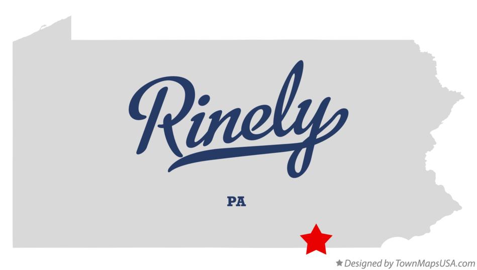 Map of Rinely Pennsylvania PA