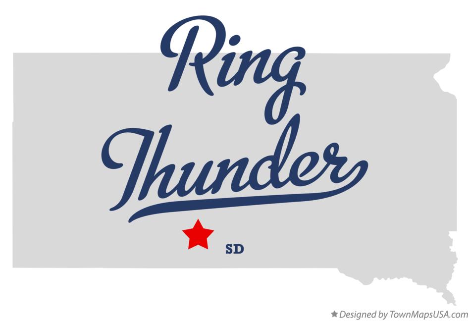 Map of Ring Thunder South Dakota SD