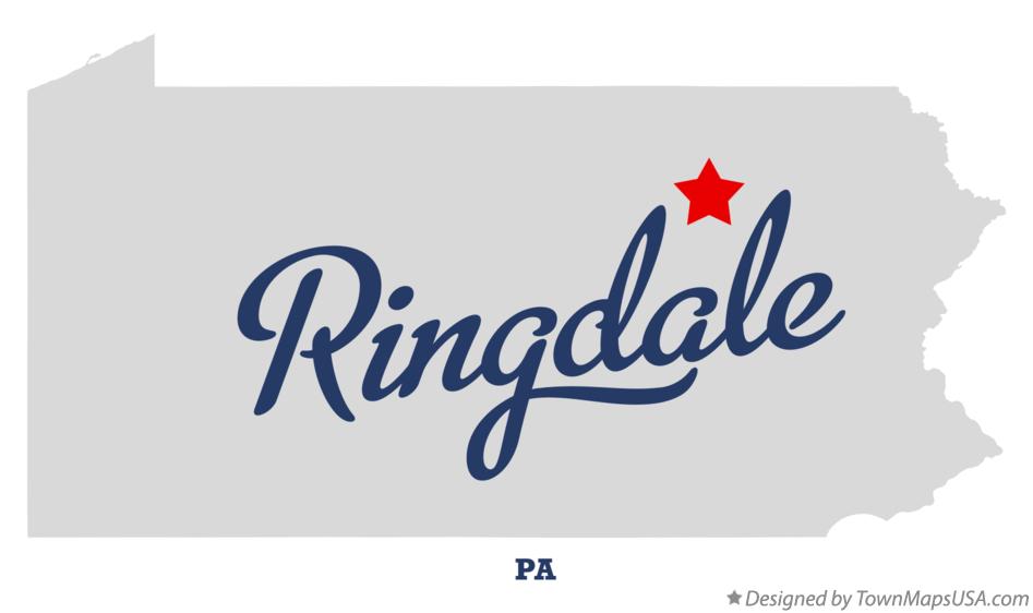 Map of Ringdale Pennsylvania PA