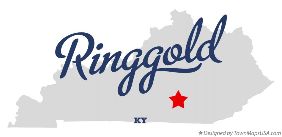 Map of Ringgold Kentucky KY