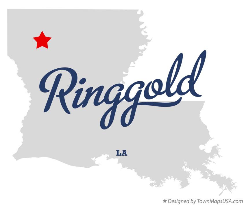 Map of Ringgold Louisiana LA