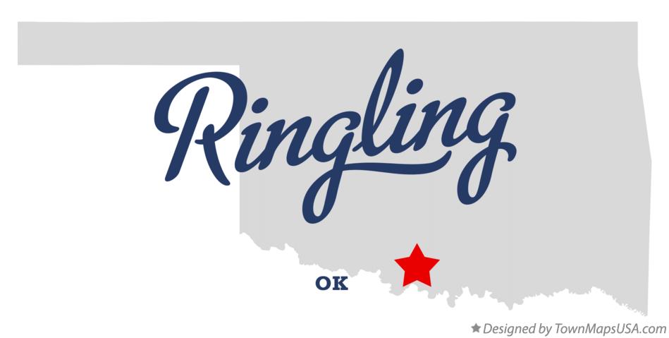 Map of Ringling Oklahoma OK
