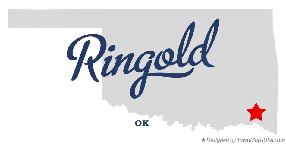 Map of Ringold Oklahoma OK