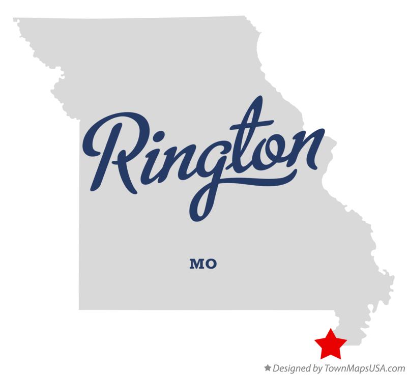 Map of Rington Missouri MO