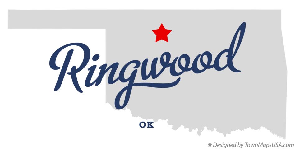 Map of Ringwood Oklahoma OK