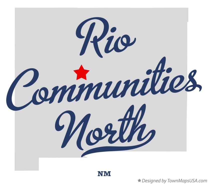 Map of Rio Communities North New Mexico NM